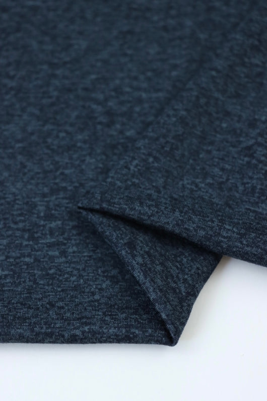 Midnight Blue Athletic Brushed Poly Jersey 125GSM