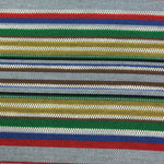 Load image into Gallery viewer, Red/Blue/Green/Yellow/Brown Striped Jacquard Woven | Designer Deadstock
