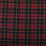 Load image into Gallery viewer, Black/Ruby/Yellow/Hazy Mint Plaid Matte Nylon Spandex Tricot | Designer Deadstock
