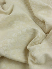 Load image into Gallery viewer, Ivory Floral Jacquard Woven | Designer Deadstock
