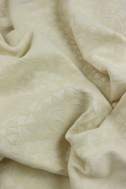 Ivory Floral Jacquard Woven | Designer Deadstock