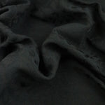 Load image into Gallery viewer, Black Floral Jacquard Woven | Designer Deadstock
