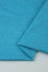 Caribbean Blue Athletic Brushed Poly Jersey 125GSM