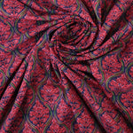 Load image into Gallery viewer, Mini Floral Lanterns Matte Nylon Spandex Tricot | Designer Deadstock
