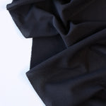 Load image into Gallery viewer, Black Italian Lightweight Microfiber Mesh Nylon Spandex | Designer Deadstock
