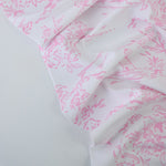 Load image into Gallery viewer, Little House on White Matte Nylon Spandex Tricot | Designer Deadstock
