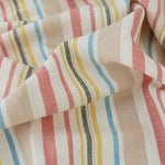 Load image into Gallery viewer, Coral &amp; Sand Beach Stripe Linen Rayon
