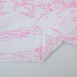 Load image into Gallery viewer, Little House on White Matte Nylon Spandex Tricot | Designer Deadstock
