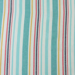 Load image into Gallery viewer, Mint &amp; Aqua Beach Stripe Linen Rayon
