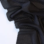 Load image into Gallery viewer, Black Italian Perforated Mesh | Designer Deadstock
