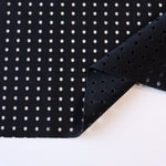 Load image into Gallery viewer, Black Italian Perforated Stretch Mesh Nylon Spandex | Designer Deadstock
