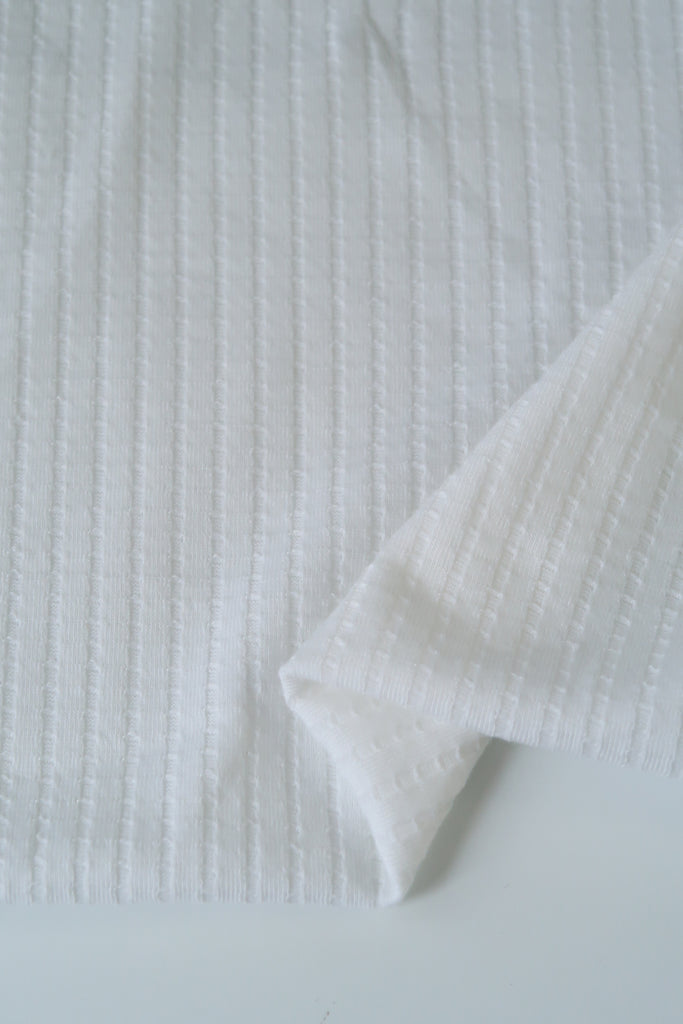 Eggshell Nepal Rib Knit | Surge Fabric Shop