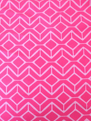 Load image into Gallery viewer, Sail Geo Pink Tonal Nylon Spandex Tricot | Designer Deadstock
