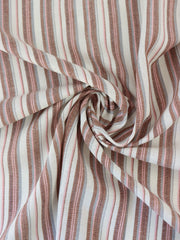 Load image into Gallery viewer, Russet &amp; Pink Soho Stripe Linen Rayon