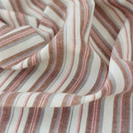 Load image into Gallery viewer, Russet &amp; Pink Soho Stripe Linen Rayon
