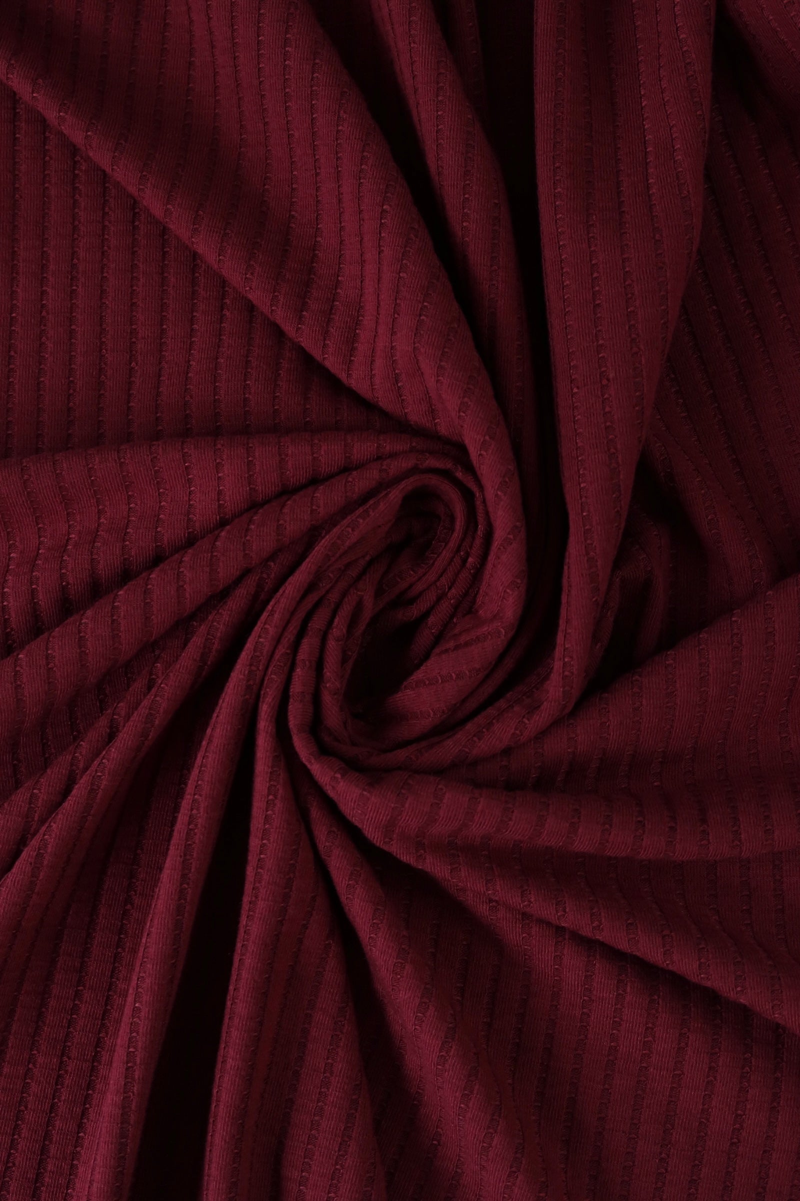 Cotton Spandex 1x1 Rib Knit Fabric - Navy - Deadstock