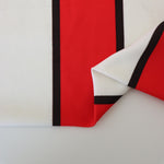 Load image into Gallery viewer, Ivory/Red/Black Wide Vertical Stripe Nylon Spandex Tricot | Designer Deadstock
