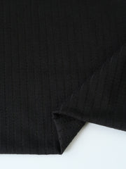 Load image into Gallery viewer, Black Nepal Rib Knit