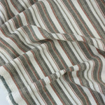 Load image into Gallery viewer, Black &amp; Taupe Soho Stripe Linen Rayon
