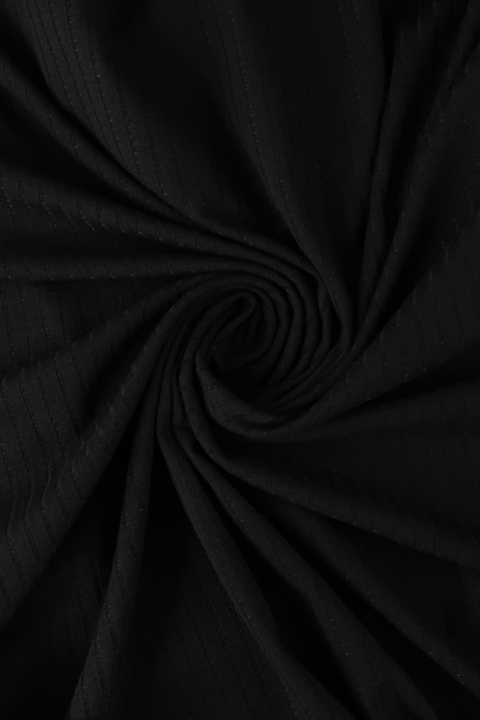 Ribbing Fabric Black