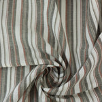 Load image into Gallery viewer, Black &amp; Taupe Soho Stripe Linen Rayon
