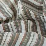 Load image into Gallery viewer, Black &amp; Taupe Soho Stripe Linen Rayon
