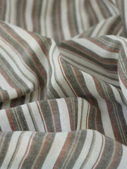 Load image into Gallery viewer, Black &amp; Taupe Soho Stripe Linen Rayon