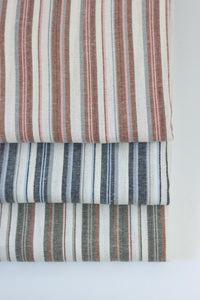 Navy & Blue Soho Stripe Linen Rayon