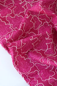Pretty Pink Paisley Cotton Linen