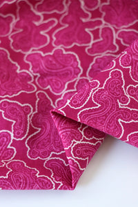 Pretty Pink Paisley Cotton Linen