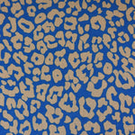 Load image into Gallery viewer, Beige Cheetah on Saphire Cotton Linen
