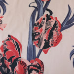 Load image into Gallery viewer, Large Blooms (Blue) Linen Blend
