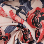 Load image into Gallery viewer, Large Blooms (Blue) Linen Blend
