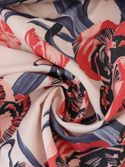 Load image into Gallery viewer, Large Blooms (Blue) Linen Blend