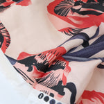 Load image into Gallery viewer, Large Blooms (Blue) Linen Blend
