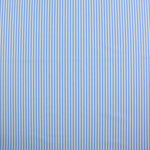Load image into Gallery viewer, French Blue &amp; White 1/8&quot; Vertical Stripe Nylon Spandex Tricot | Designer Deadstock
