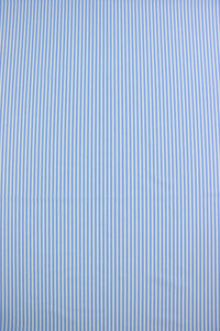 French Blue & White 1/8" Vertical Stripe Nylon Spandex Tricot | Designer Deadstock