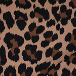 Load image into Gallery viewer, Cheetah on Bisque Matte Nylon Spandex Tricot | Designer Deadstock
