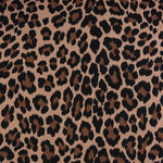 Load image into Gallery viewer, Cheetah on Bisque Matte Nylon Spandex Tricot | Designer Deadstock
