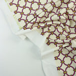 Load image into Gallery viewer, Pink Rings on Ivory Matte Nylon Spandex Tricot | Designer Deadstock
