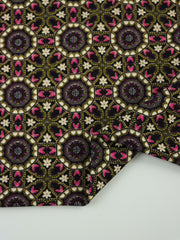 Load image into Gallery viewer, Flowers &amp; Hearts Kaleidoscope Nylon Spandex Tricot | Designer Deadstock
