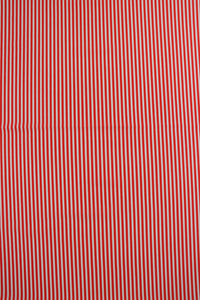 Red & White 1/8" Vertical Stripe Nylon Spandex Tricot | Designer Deadstock