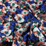 Load image into Gallery viewer, Royal &amp; Coral Floral Nylon Spandex Tricot
