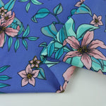 Load image into Gallery viewer, Whisked Away on Periwinkle Nylon Spandex Tricot
