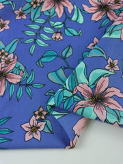 Load image into Gallery viewer, Whisked Away on Periwinkle Nylon Spandex Tricot
