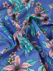 Load image into Gallery viewer, Whisked Away on Periwinkle Nylon Spandex Tricot
