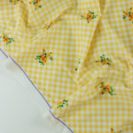 Load image into Gallery viewer, 18IN REMNANT; Sweet Gingham (Yellow) Nylon Spandex Tricot
