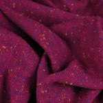 Load image into Gallery viewer, 30IN REMNANT; Magenta Italian Speckled Wool Silk Sweater Knit

