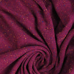 Load image into Gallery viewer, 30IN REMNANT; Magenta Italian Speckled Wool Silk Sweater Knit
