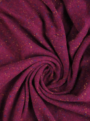 Load image into Gallery viewer, 32IN REMNANT; Magenta Italian Speckled Wool Silk Sweater Knit
